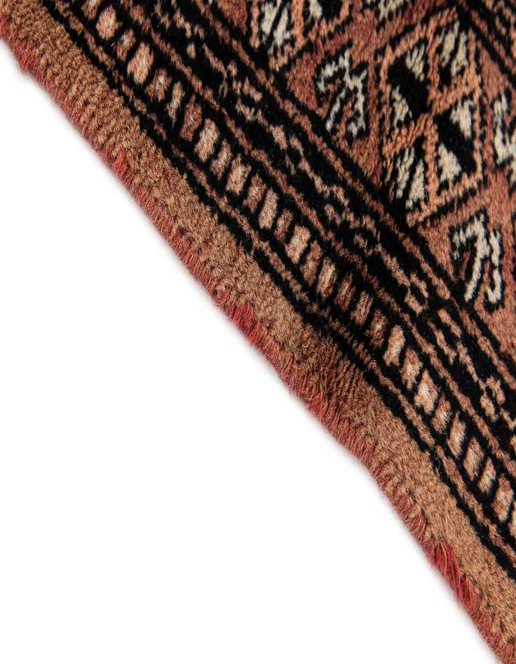 Detail image of 2' 2 x 2' 11  Hand Knotted Bokhara Oriental Wool Rug