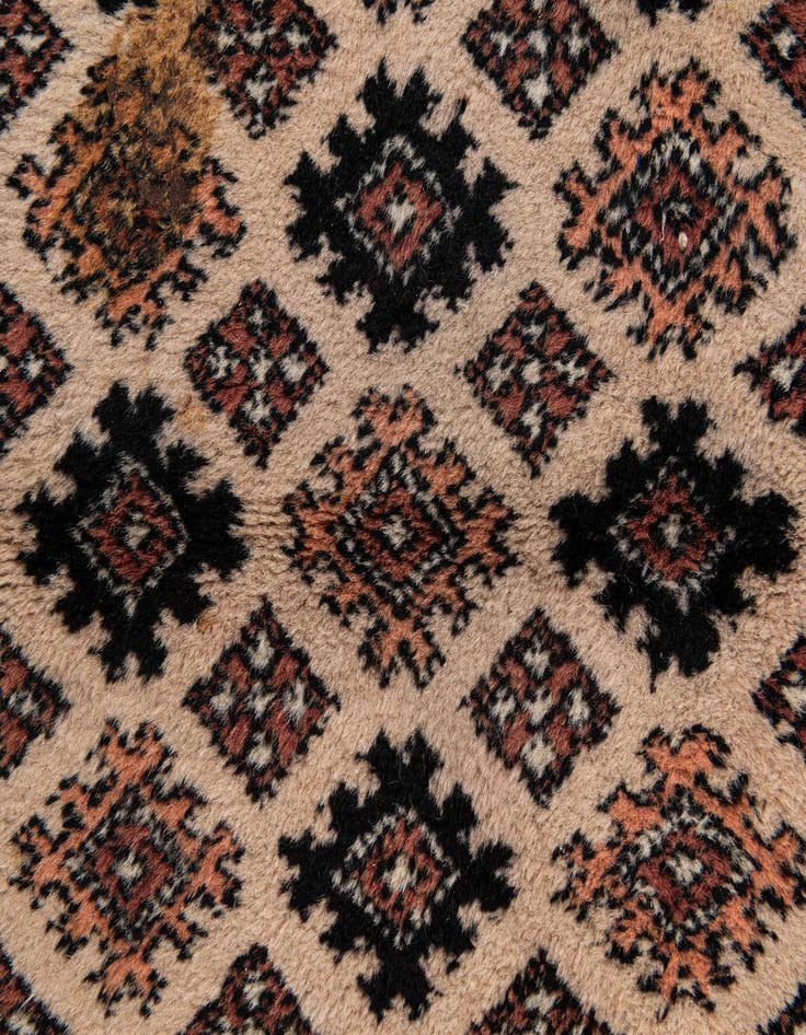 Detail image of 2' 2 x 2' 11  Hand Knotted Bokhara Oriental Wool Rug
