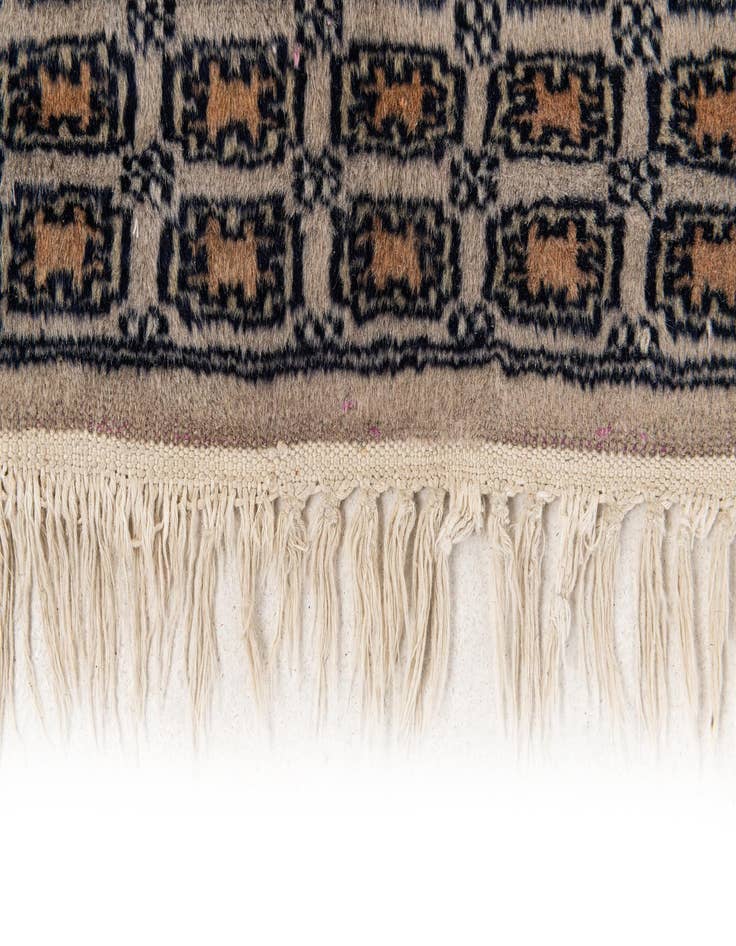 Detail image of 2' 7 x 3' 11  Hand Knotted Bokhara Oriental Wool Rug