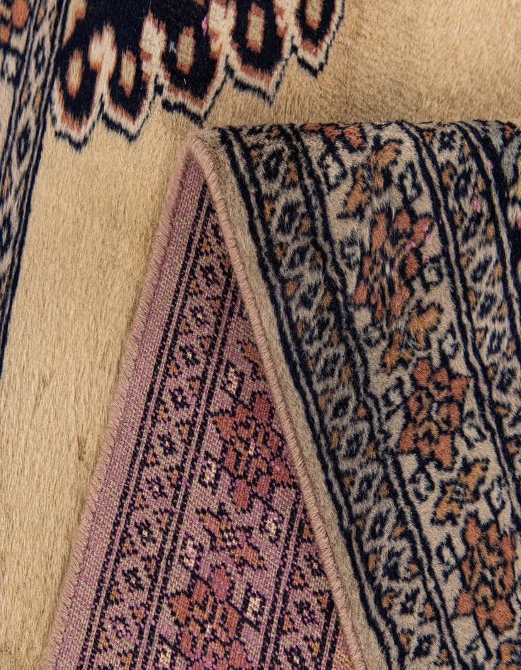 Detail image of 2' 7 x 3' 11  Hand Knotted Bokhara Oriental Wool Rug