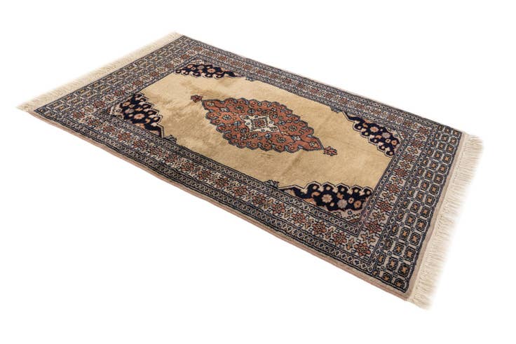 Detail image of 2' 7 x 3' 11 Hand Knotted Bokhara Oriental Wool Rug