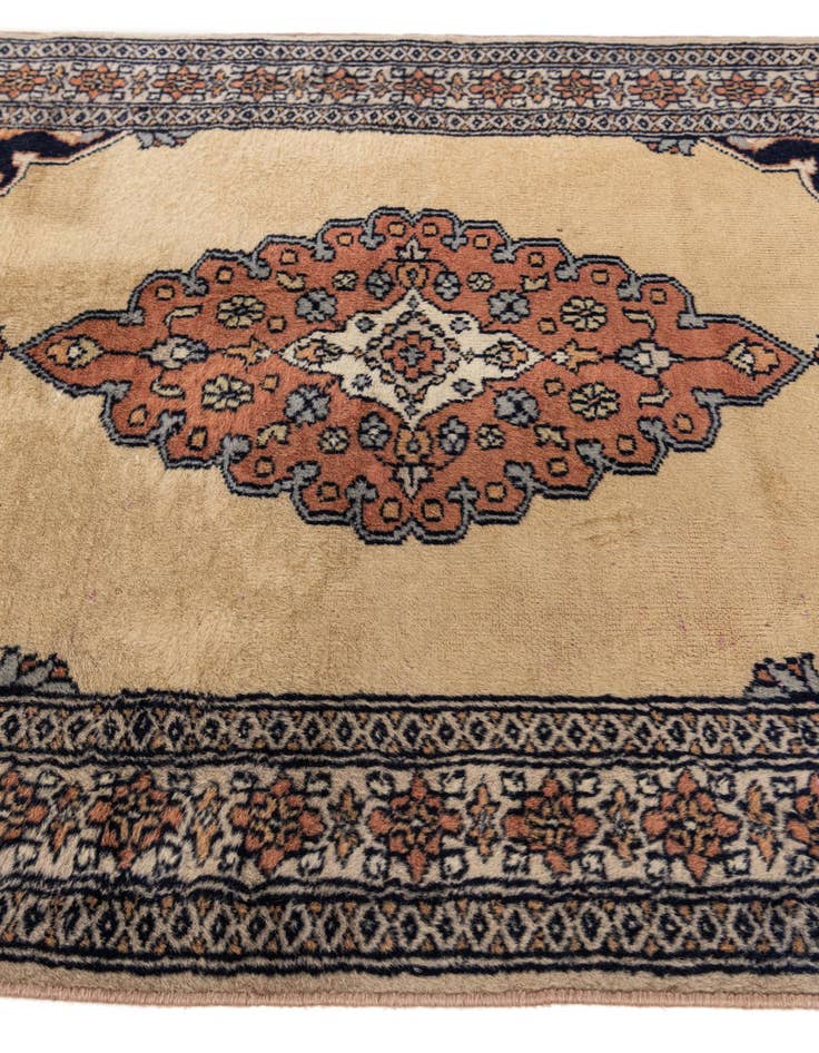 Detail image of 2' 7 x 3' 11  Hand Knotted Bokhara Oriental Wool Rug