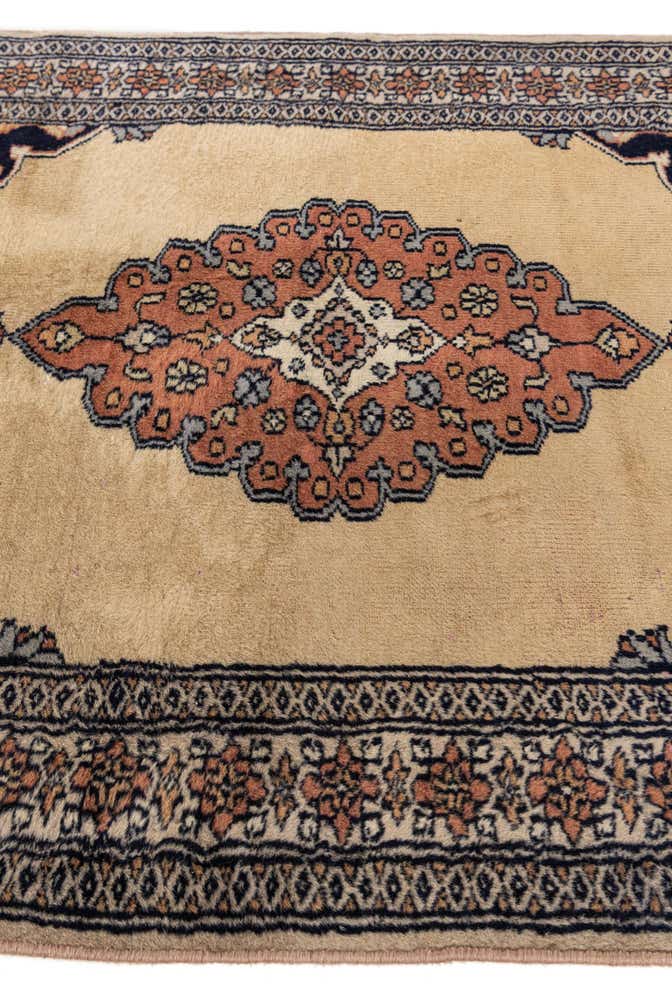 2' 7 x 3' 11 Hand Knotted Bokhara Oriental Wool Rug