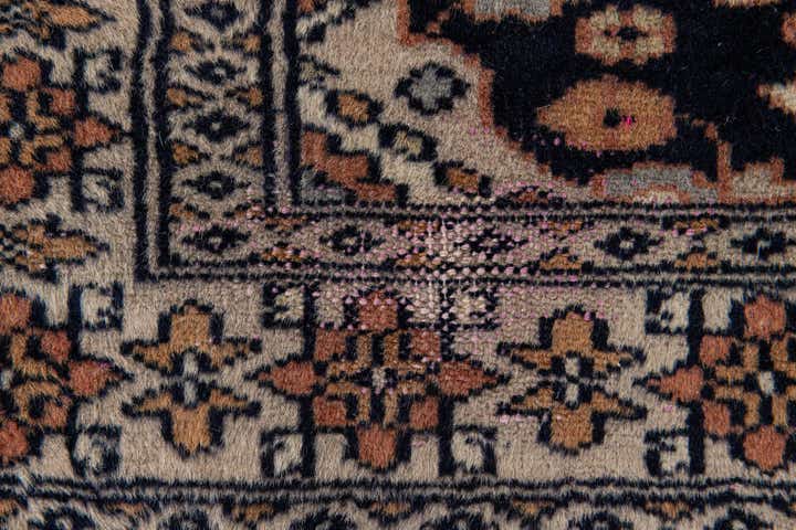 2' 7 x 3' 11 Hand Knotted Bokhara Oriental Wool Rug