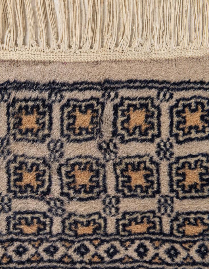 Detail image of 2' 7 x 3' 11  Hand Knotted Bokhara Oriental Wool Rug