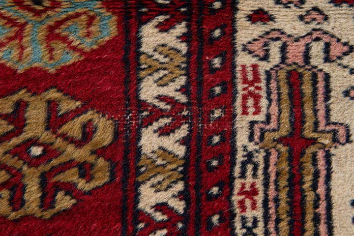 2' 7 x 4' 2 Hand Knotted Bokhara Wool Rug