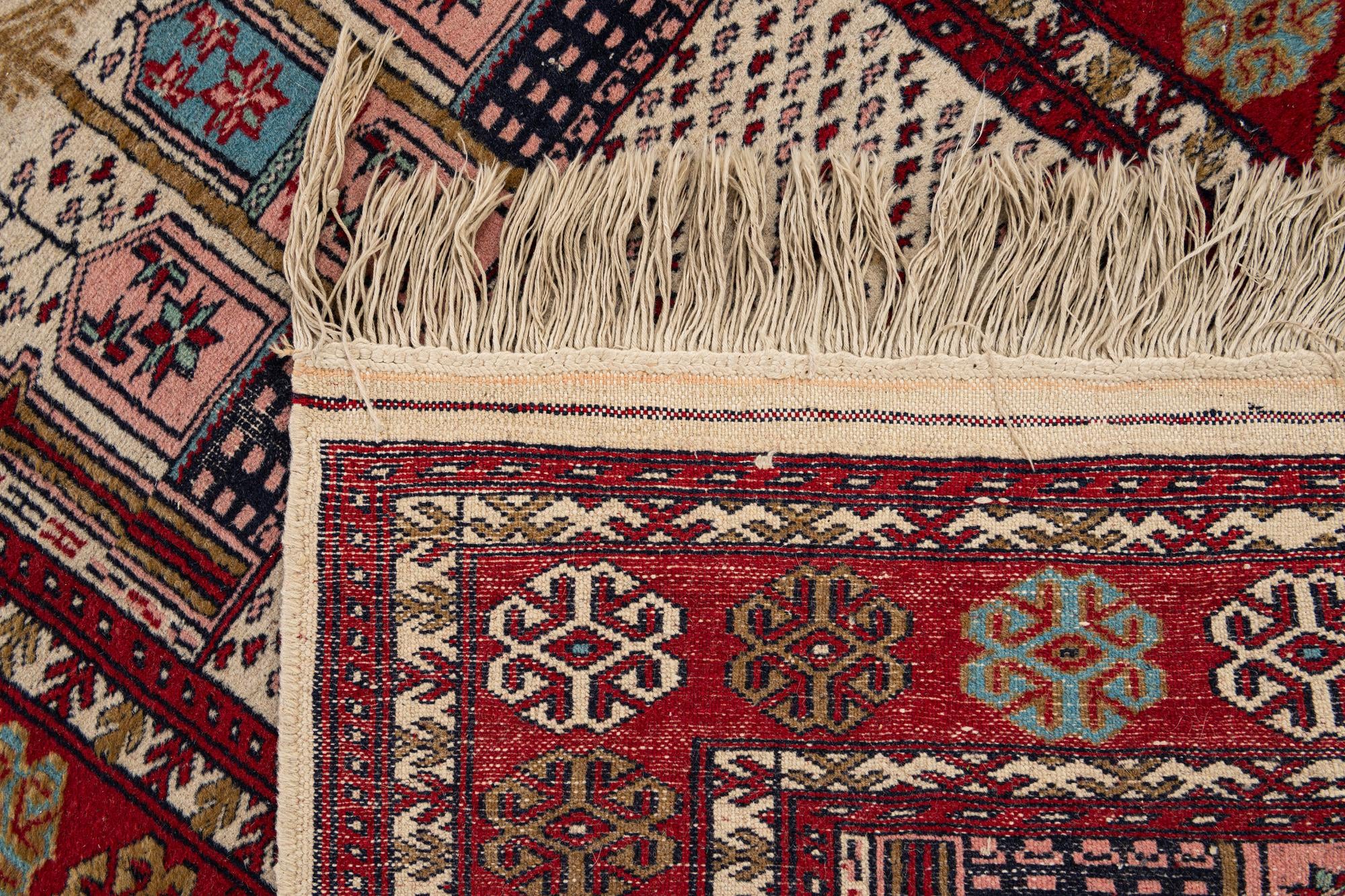 2' 7 x 4' 2 Hand Knotted Bokhara Wool Rug