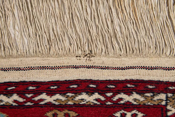 Detail image of 2' 7 x 4' 2 Hand Knotted Bokhara Wool Rug