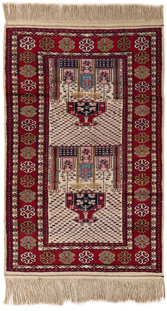 2' 7 x 4' 2 Hand Knotted Bokhara Wool Rug