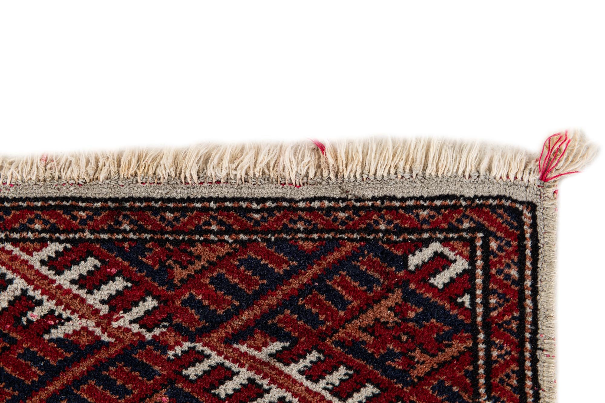 2' 7 x 4' 4 Hand Knotted Bokhara Oriental Wool Rug