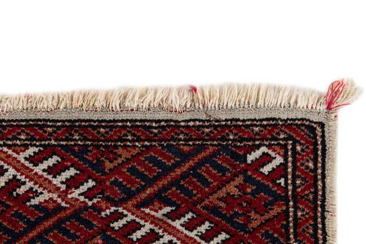 2' 7 x 4' 4 Hand Knotted Bokhara Oriental Wool Rug