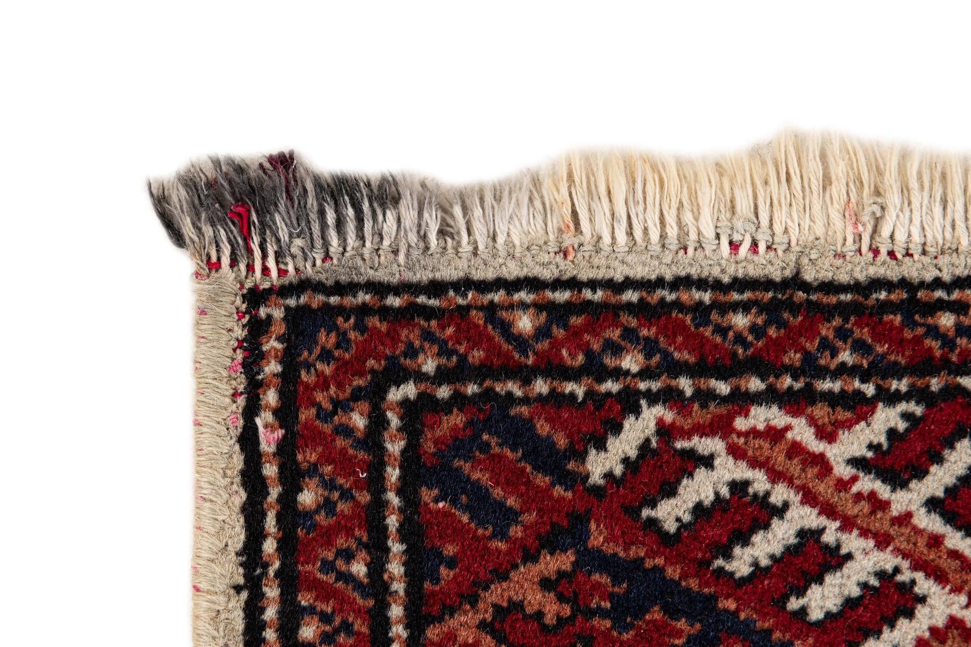2' 7 x 4' 4 Hand Knotted Bokhara Oriental Wool Rug