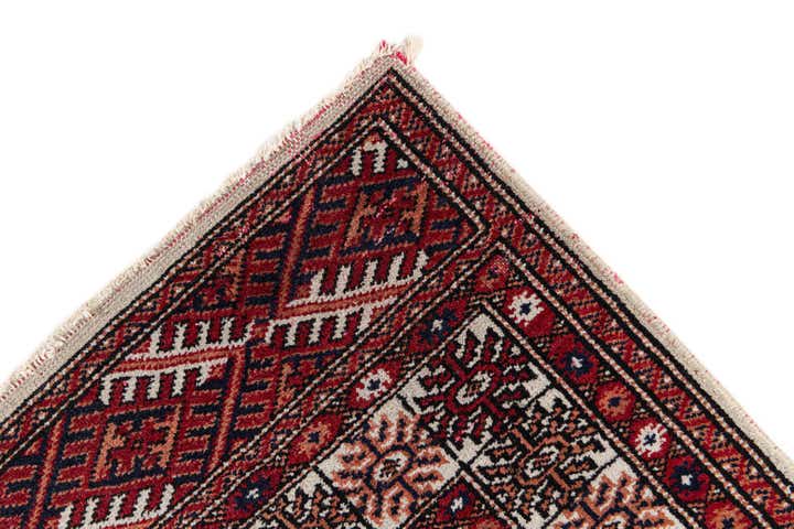 2' 7 x 4' 4 Hand Knotted Bokhara Oriental Wool Rug