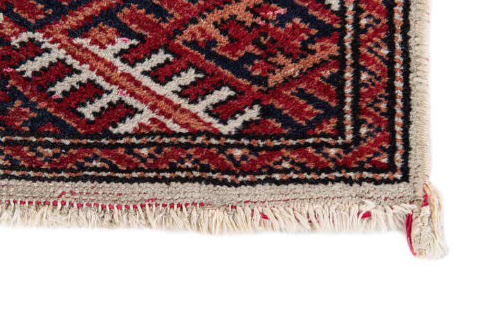 2' 7 x 4' 4 Hand Knotted Bokhara Oriental Wool Rug