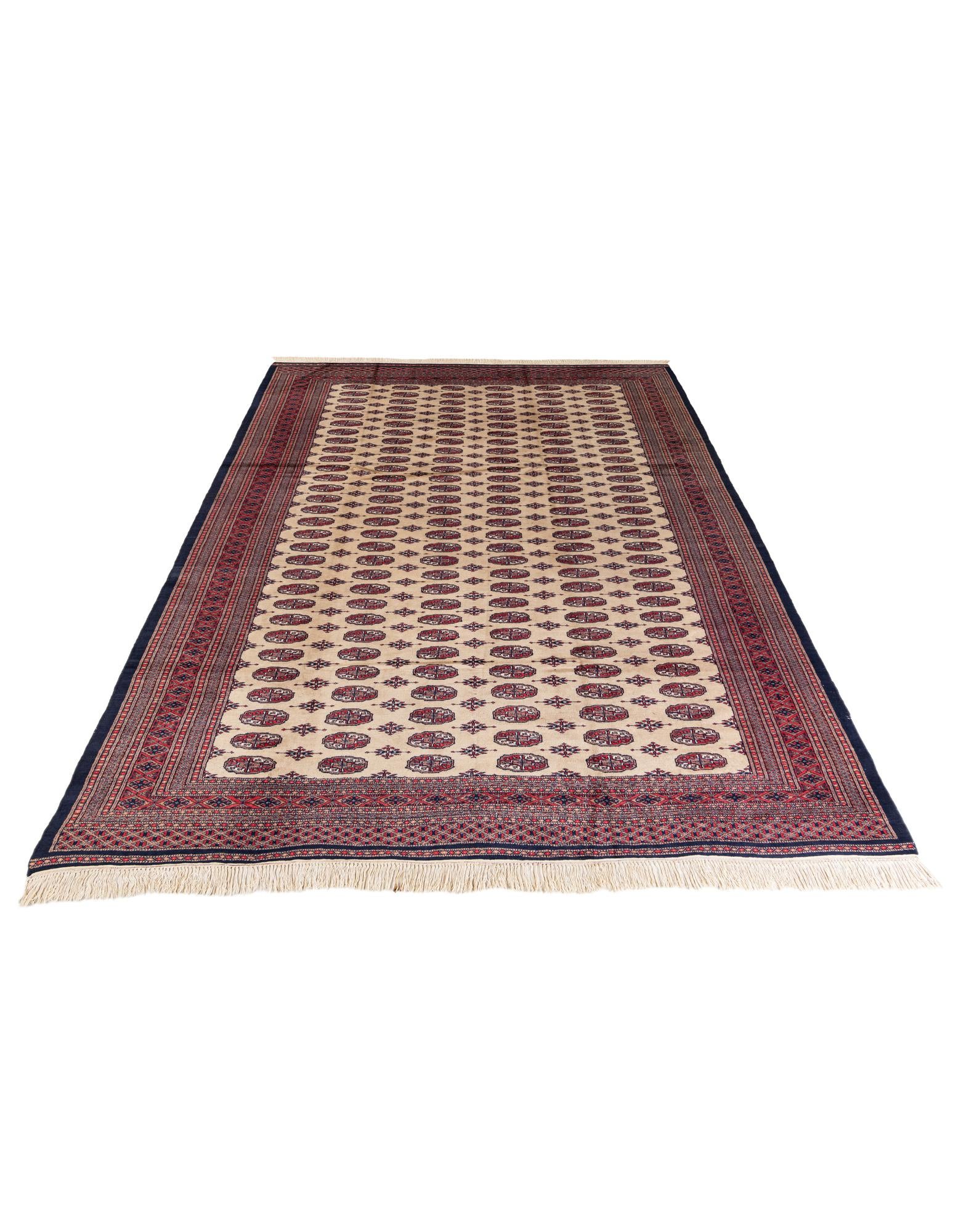 7' 3 x 10' 3 Hand Knotted Bokhara Oriental Wool Rug