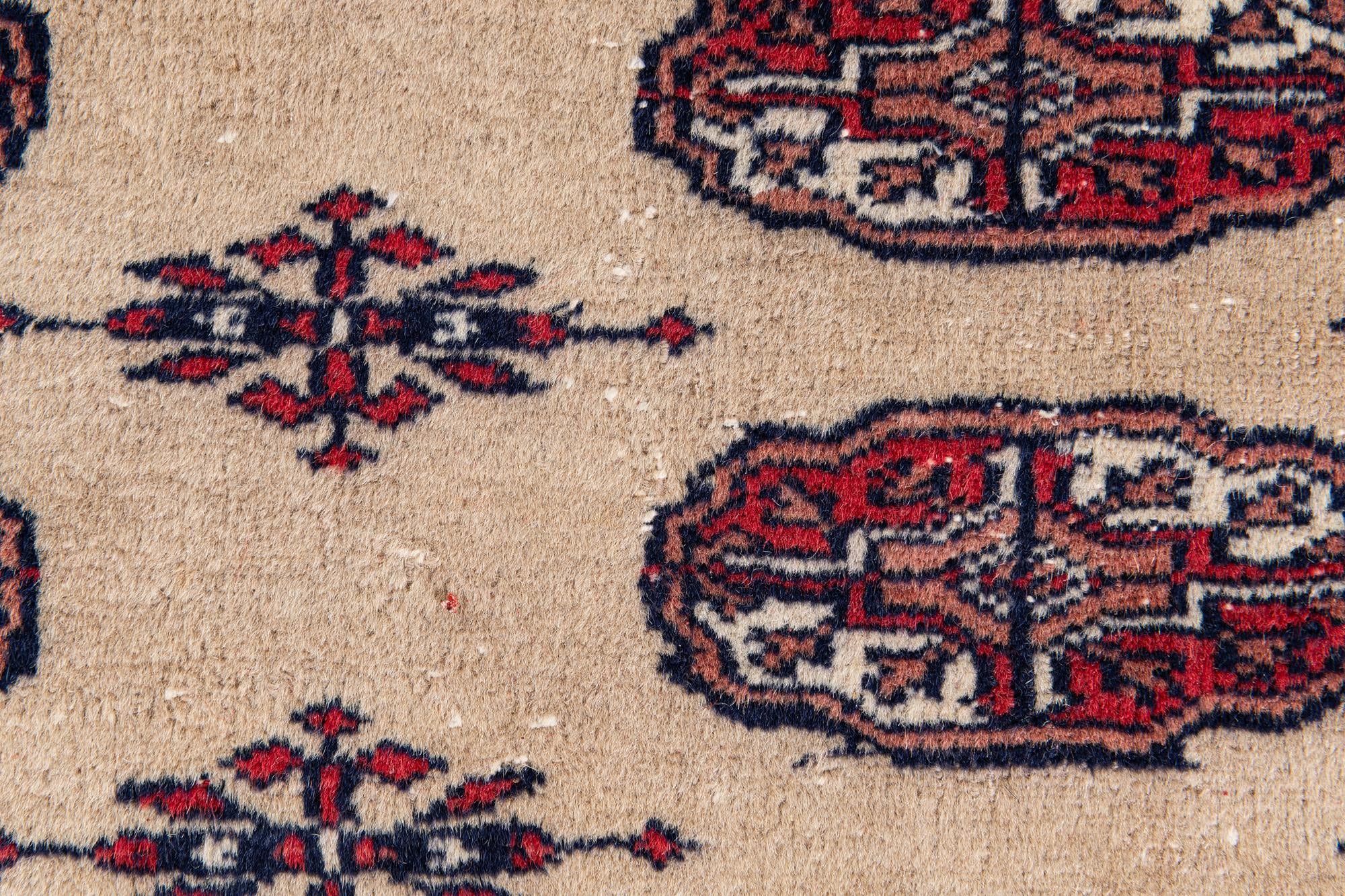 7' 3 x 10' 3 Hand Knotted Bokhara Oriental Wool Rug