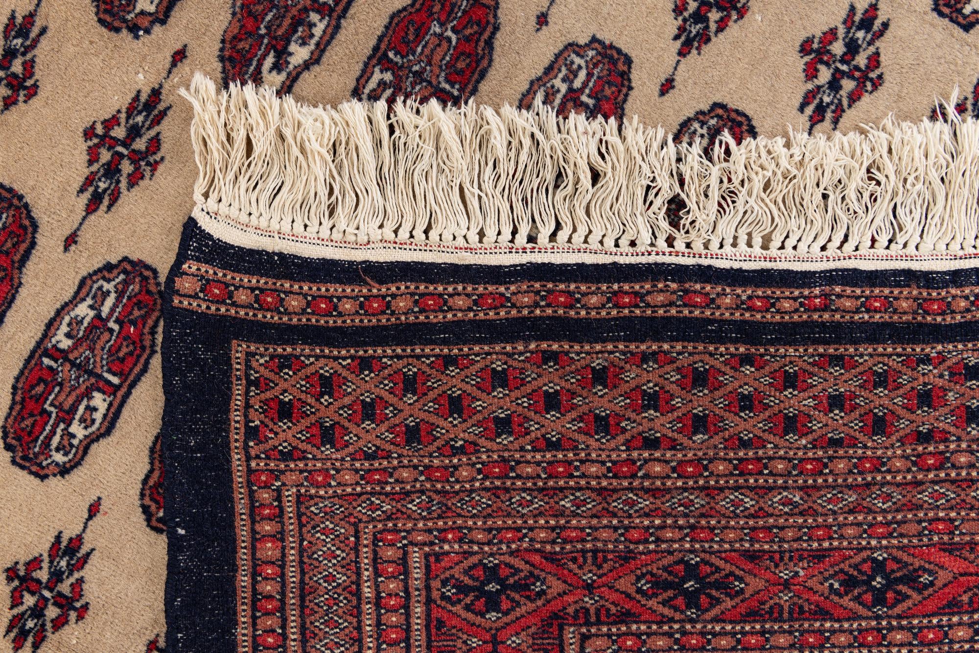 7' 3 x 10' 3 Hand Knotted Bokhara Oriental Wool Rug