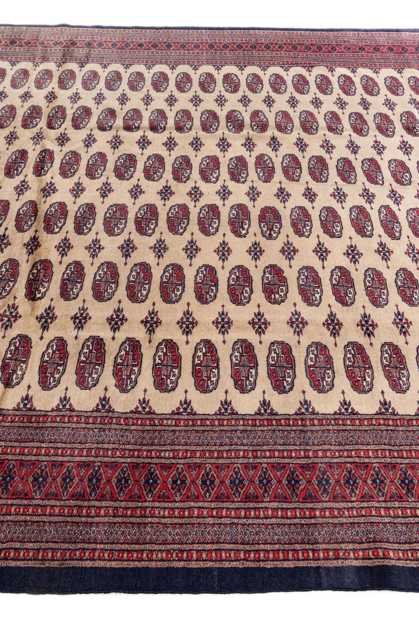 7' 3 x 10' 3 Hand Knotted Bokhara Oriental Wool Rug