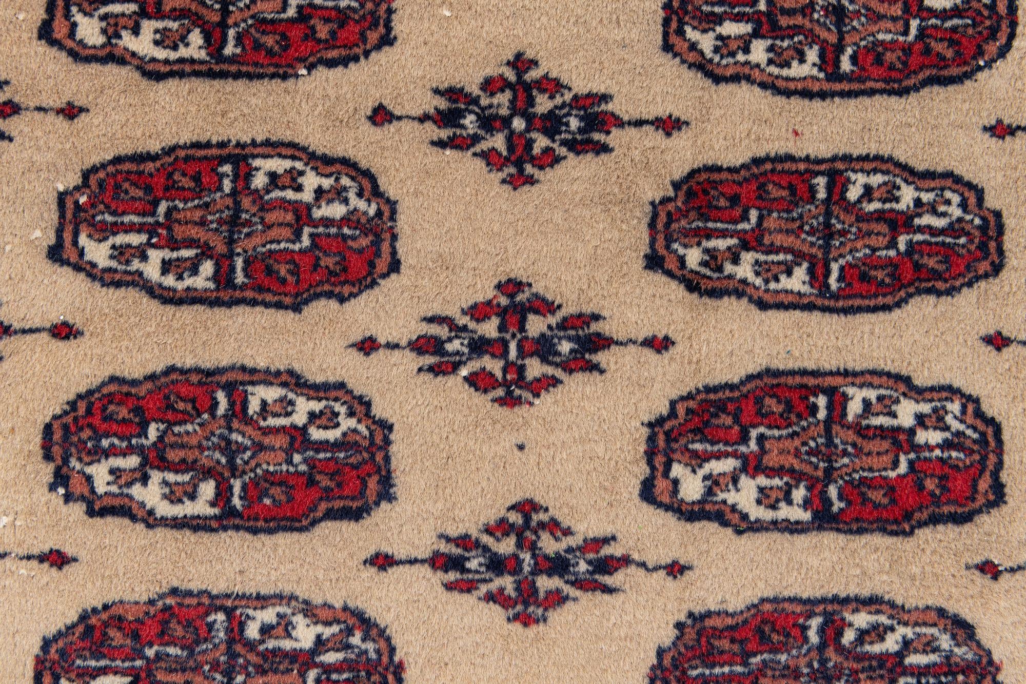 7' 3 x 10' 3 Hand Knotted Bokhara Oriental Wool Rug