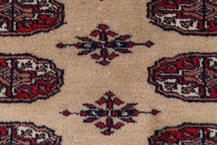 220cm x 310cm Handgeknoopt Bokhara Oosters Wol Vloerkleed
