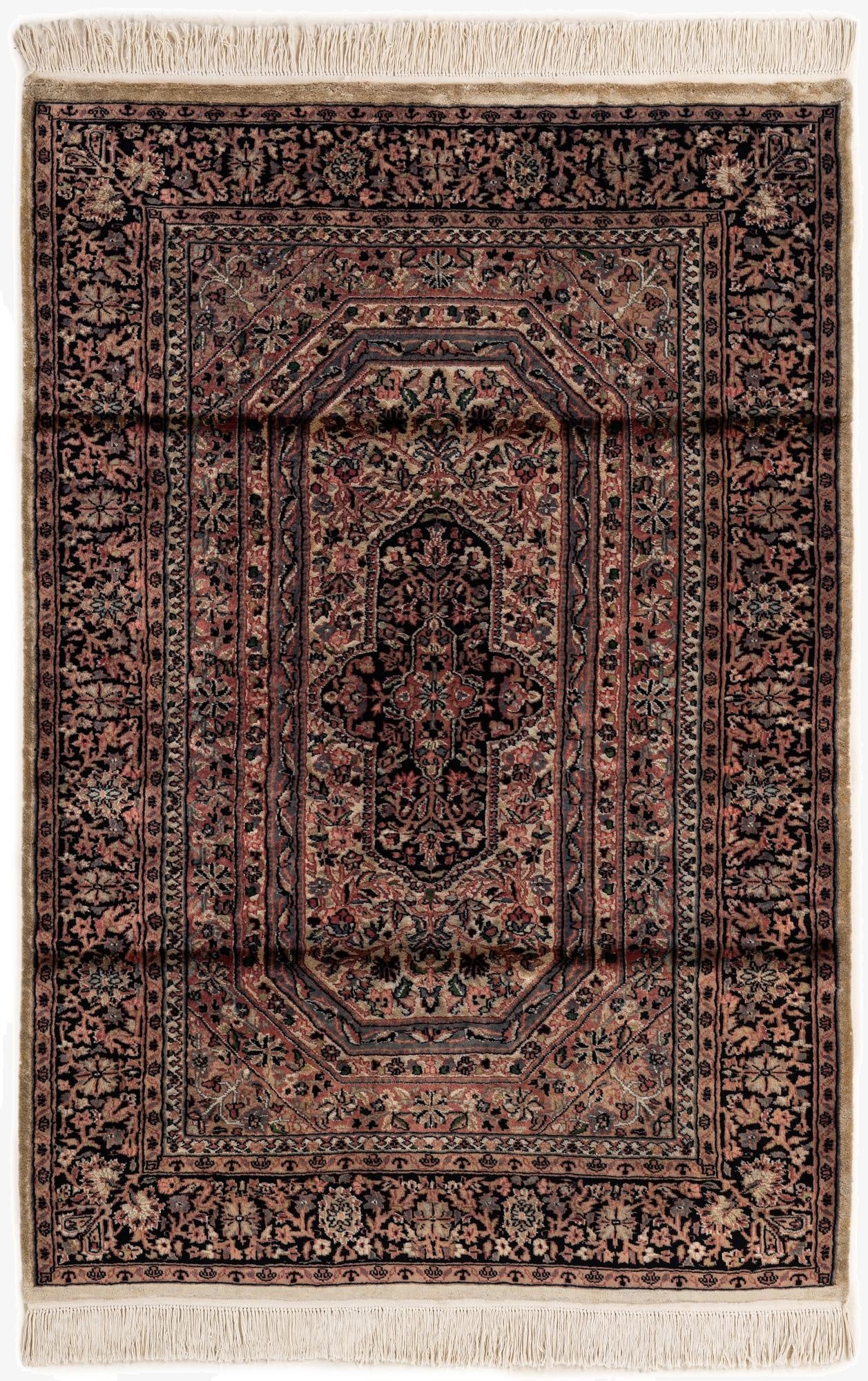 4' 2 x 6' 1  Hand Knotted Bokhara Oriental Rug