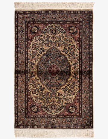 3' 2 x 4' 9 Hand Knotted Bokhara Oriental Rug