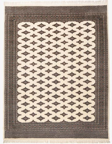 9' 2 x 11' 8 Hand Knotted Bokhara Oriental Wool Rug