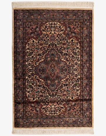 4' 3 x 6' 3 Hand Knotted Bokhara Oriental Wool Rug