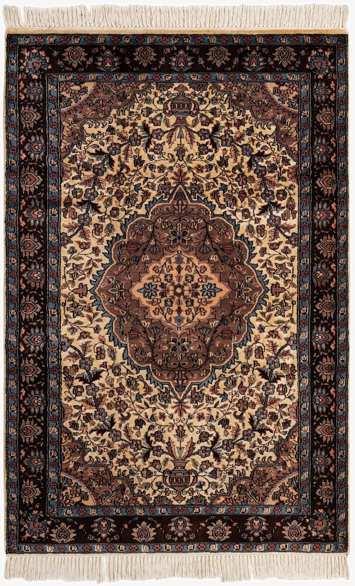 4' 1 x 6' 1  Hand Knotted Bokhara Oriental Rug