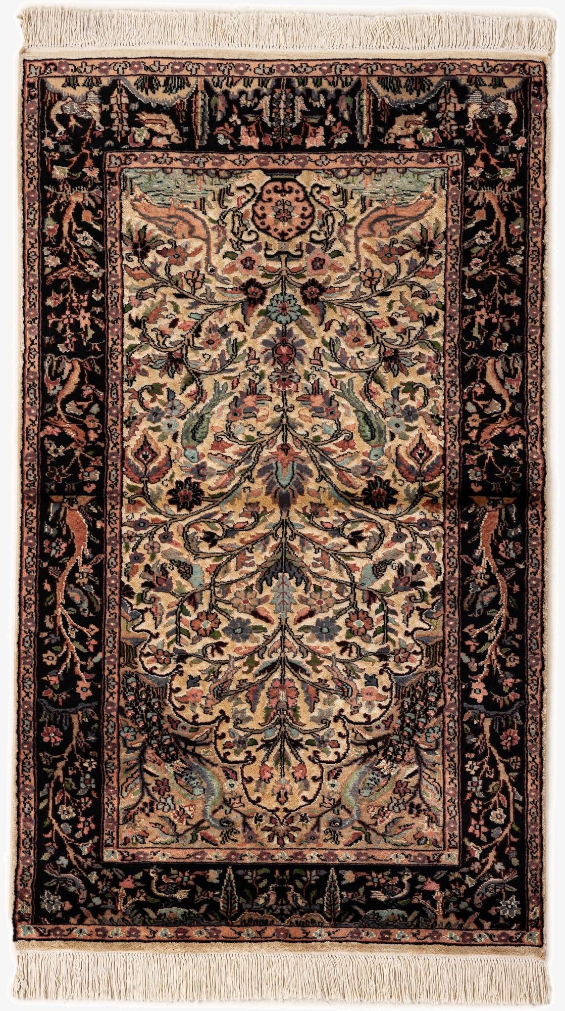 3' 2 x 5' 3  Hand Knotted Bokhara Oriental Rug