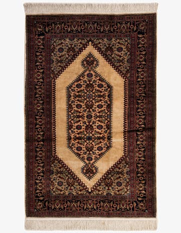 4' 2 x 6' 6 Hand Knotted Bokhara Wool Rug