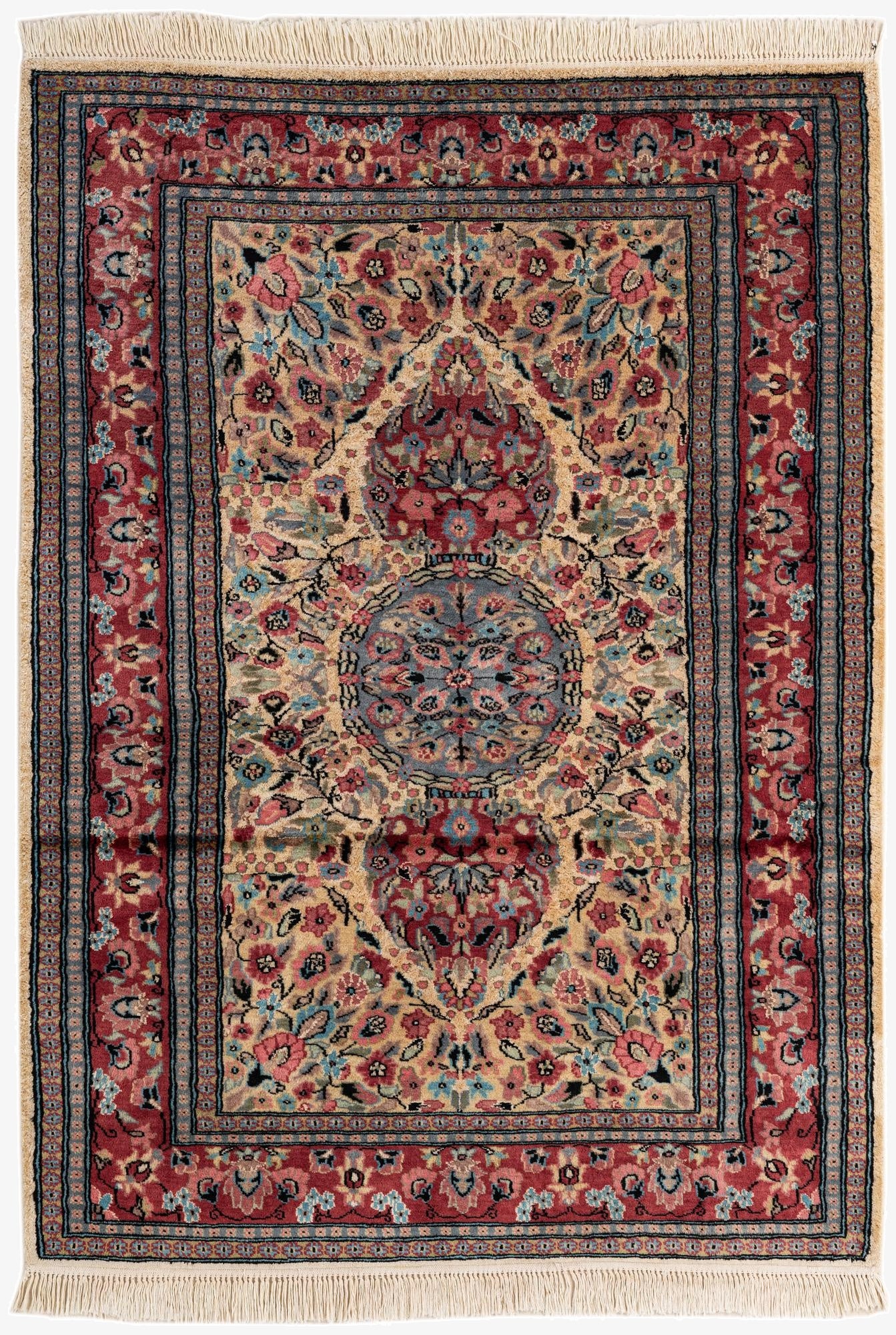 4' 4 x 6' 2  Hand Knotted Bokhara Oriental Rug