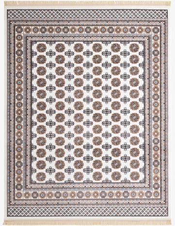 Ivory Bokhara Rug