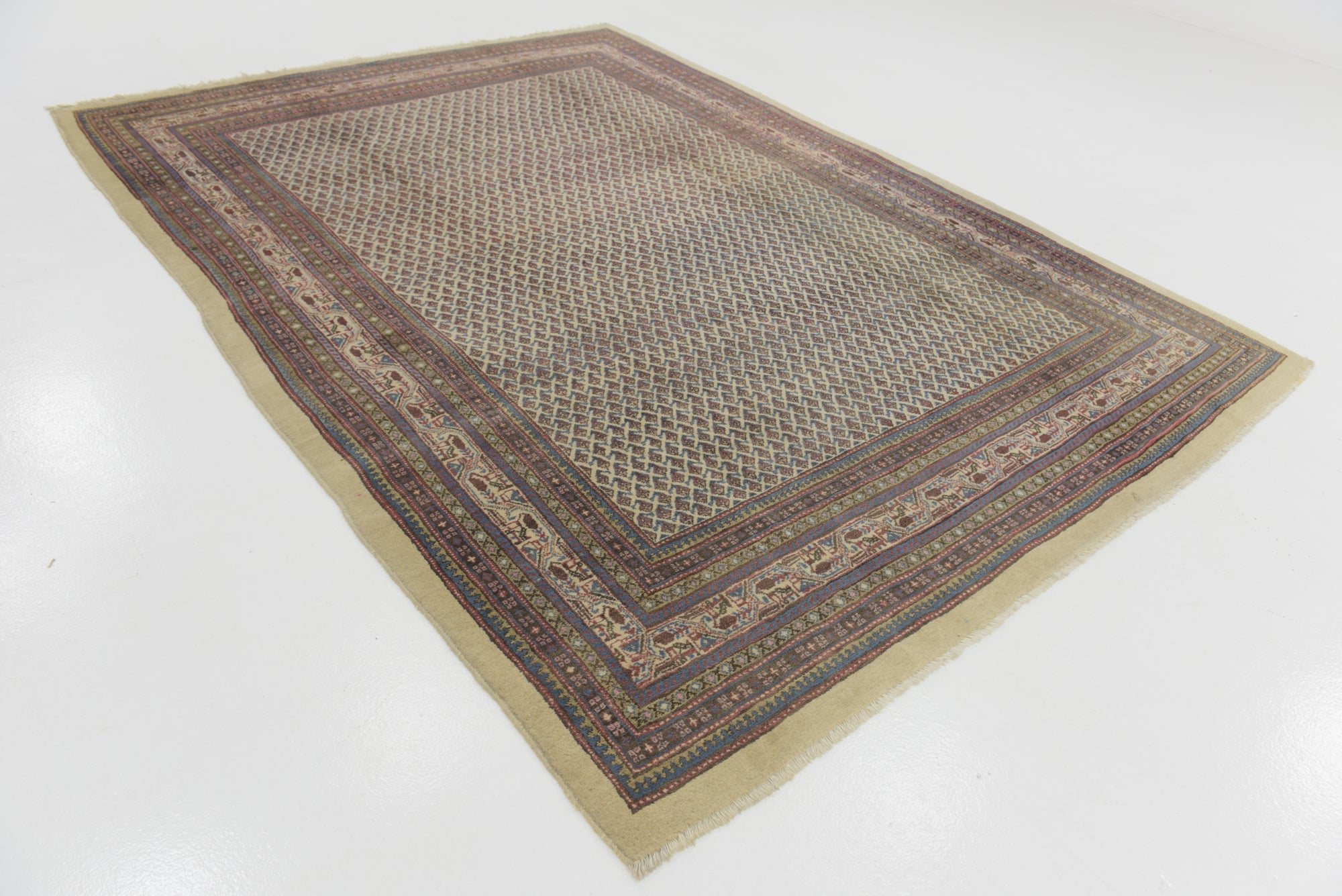 7' 4 x 10' 10 Hand Knotted Botemir Persian Wool Rug