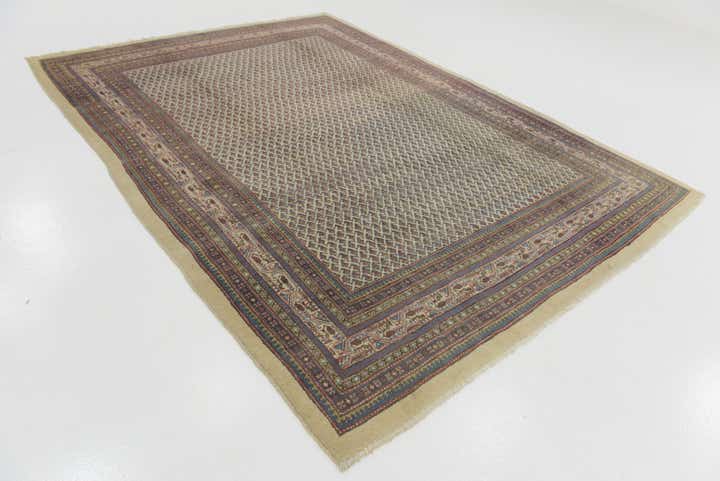 7' 4 x 10' 10 Hand Knotted Botemir Persian Wool Rug