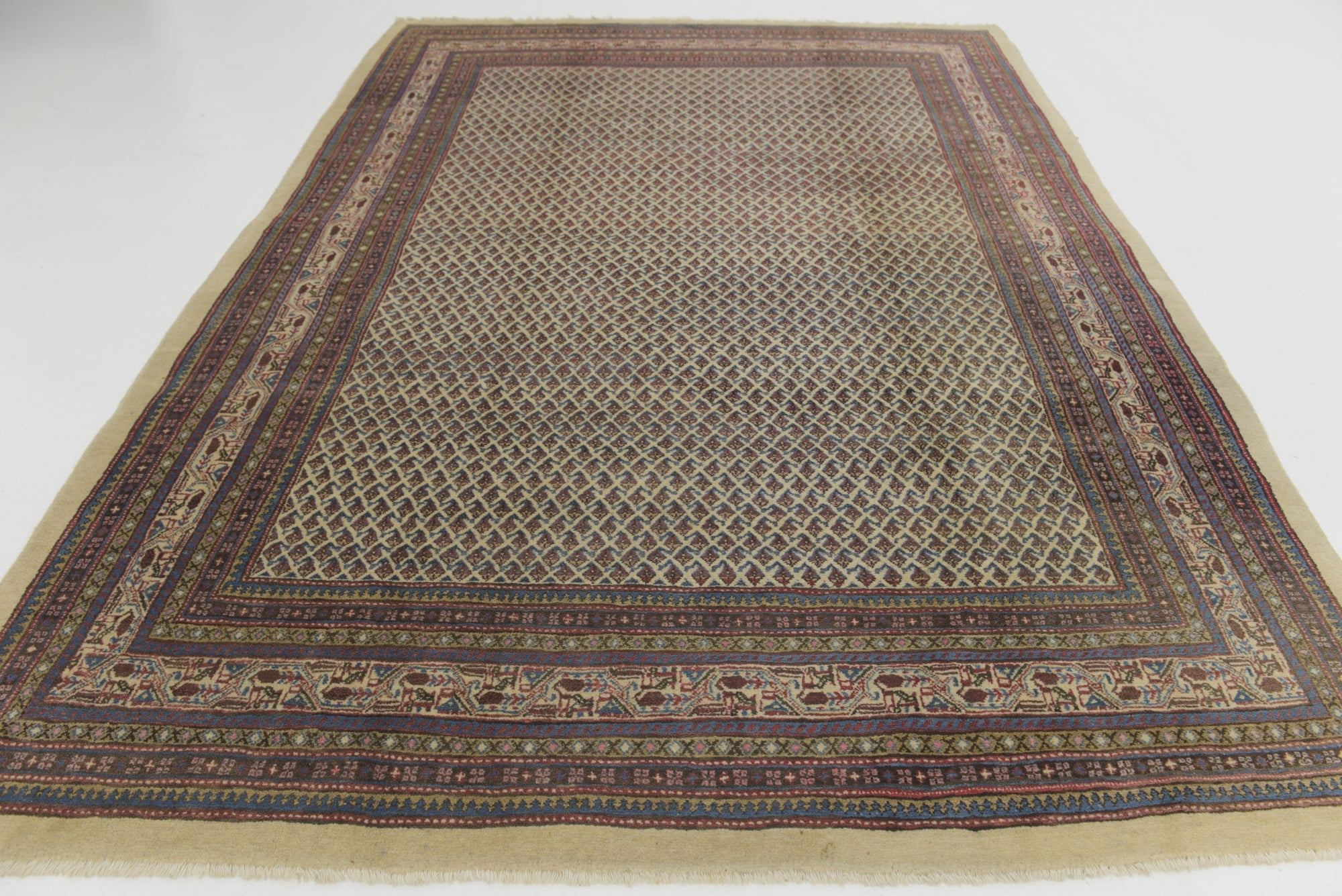 7' 4 x 10' 10 Hand Knotted Botemir Persian Wool Rug