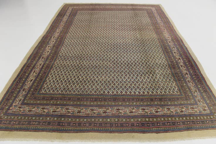 Detail image of 7' 4 x 10' 10 Hand Knotted Botemir Persian Wool Rug