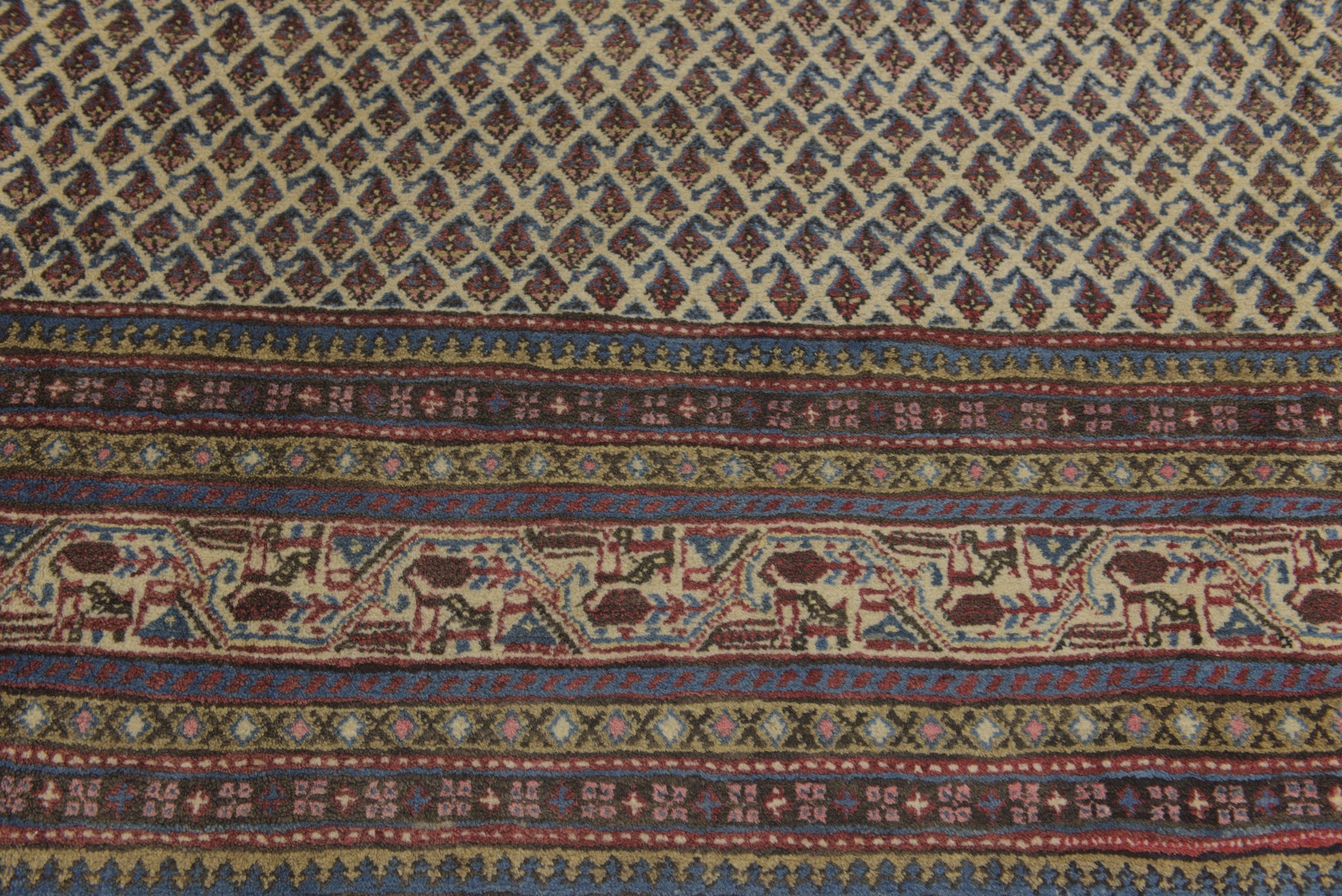 7' 4 x 10' 10 Hand Knotted Botemir Persian Wool Rug