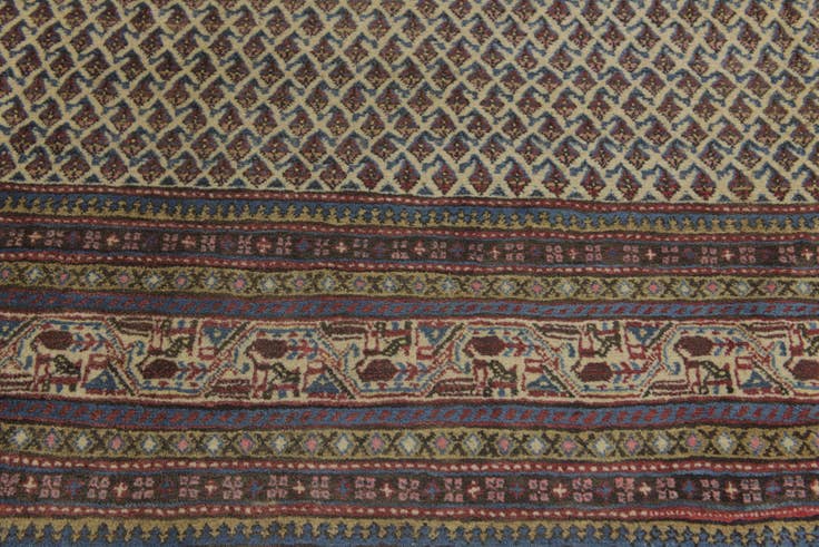 Detail image of 7' 4 x 10' 10 Hand Knotted Botemir Persian Wool Rug