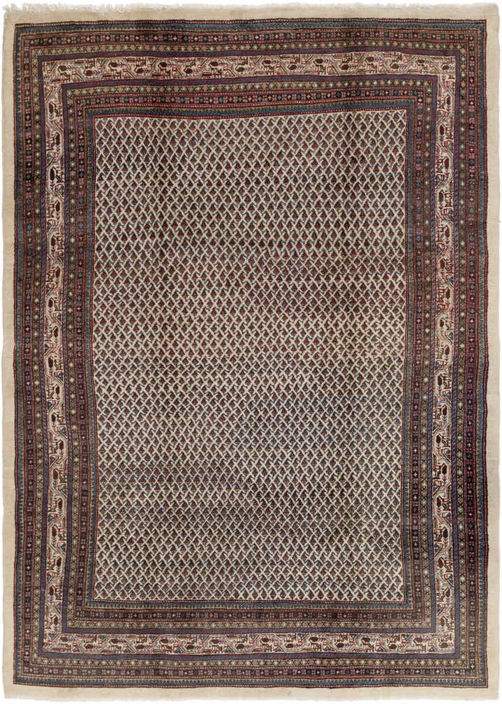 7' 4 x 10' 10 Hand Knotted Botemir Persian Wool Rug