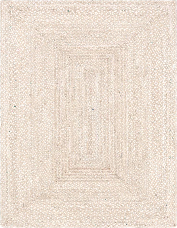 Detail image of 6' 1 x 9'  Hand Braided Chindi Rug