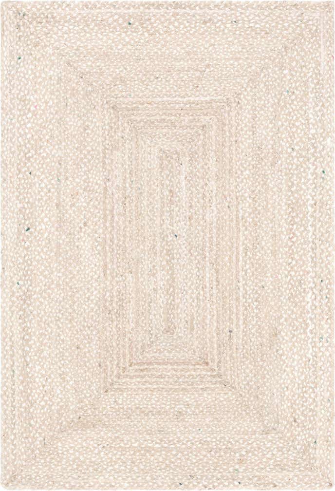 6' 1 x 9' Handmade Braided Chindi Rug