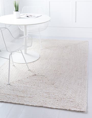 8' x 10' Handmade Braided Chindi Rug