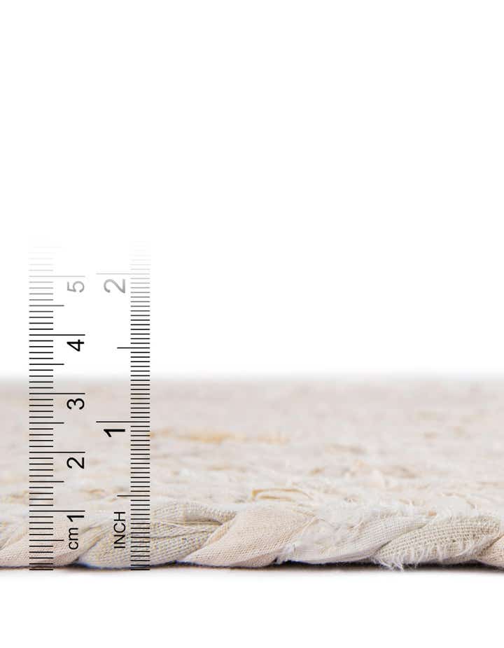 6' 1 x 9' Handmade Braided Chindi Rug