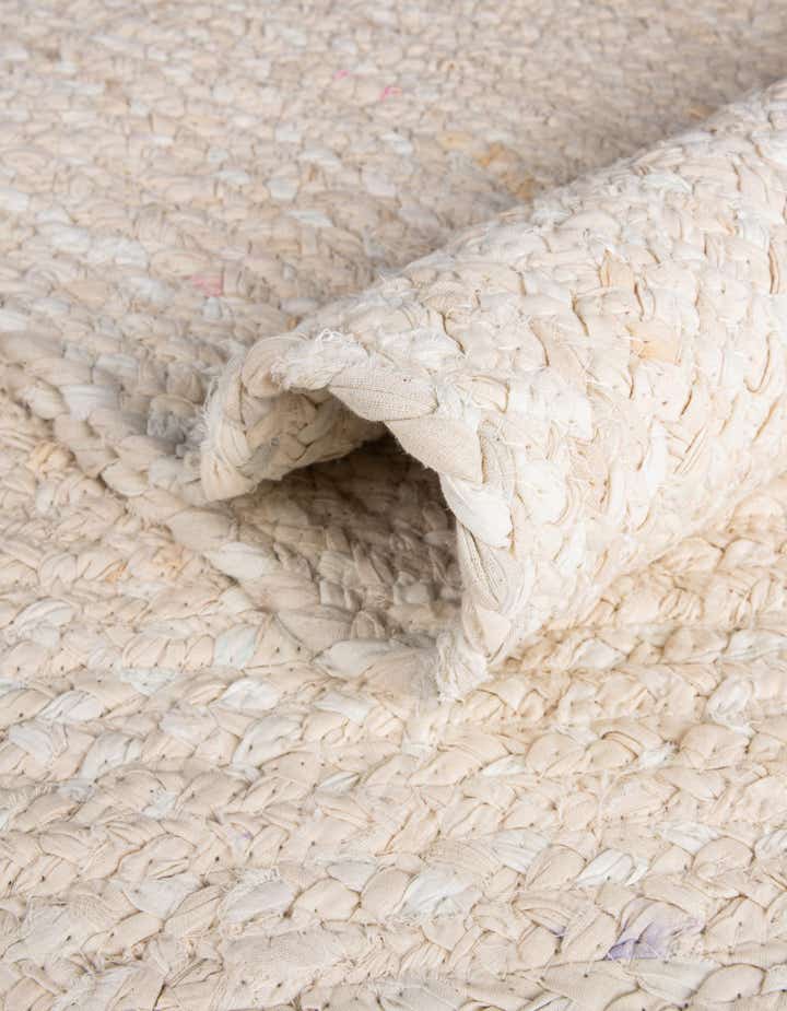 6' 1 x 9' Handmade Braided Chindi Rug