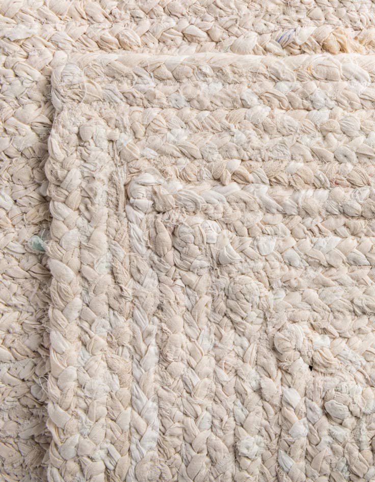 Detail image of 6' 1 x 9' Handmade Braided Chindi Rug