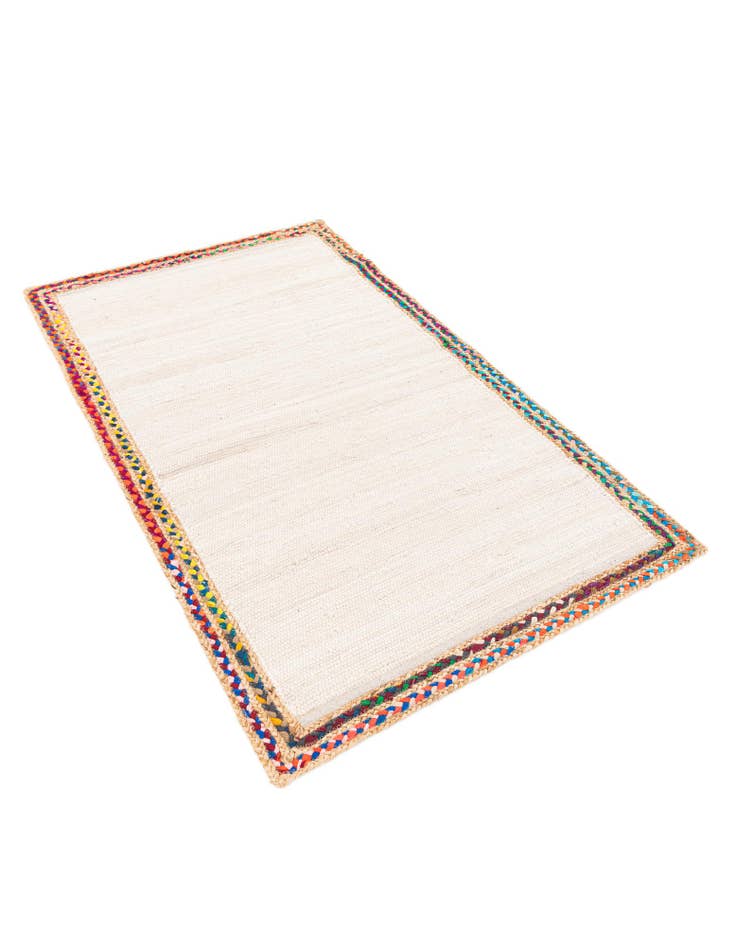 Detail image of 3' x 5'  Hand Braided Jute Rug