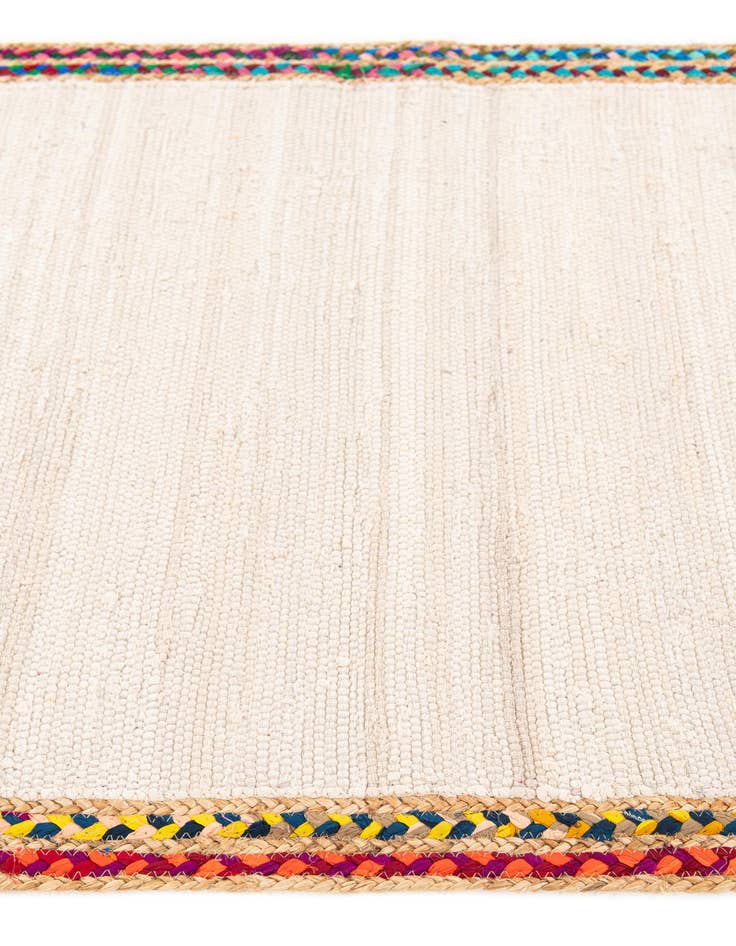 Detail image of 3' x 5'  Hand Braided Jute Rug