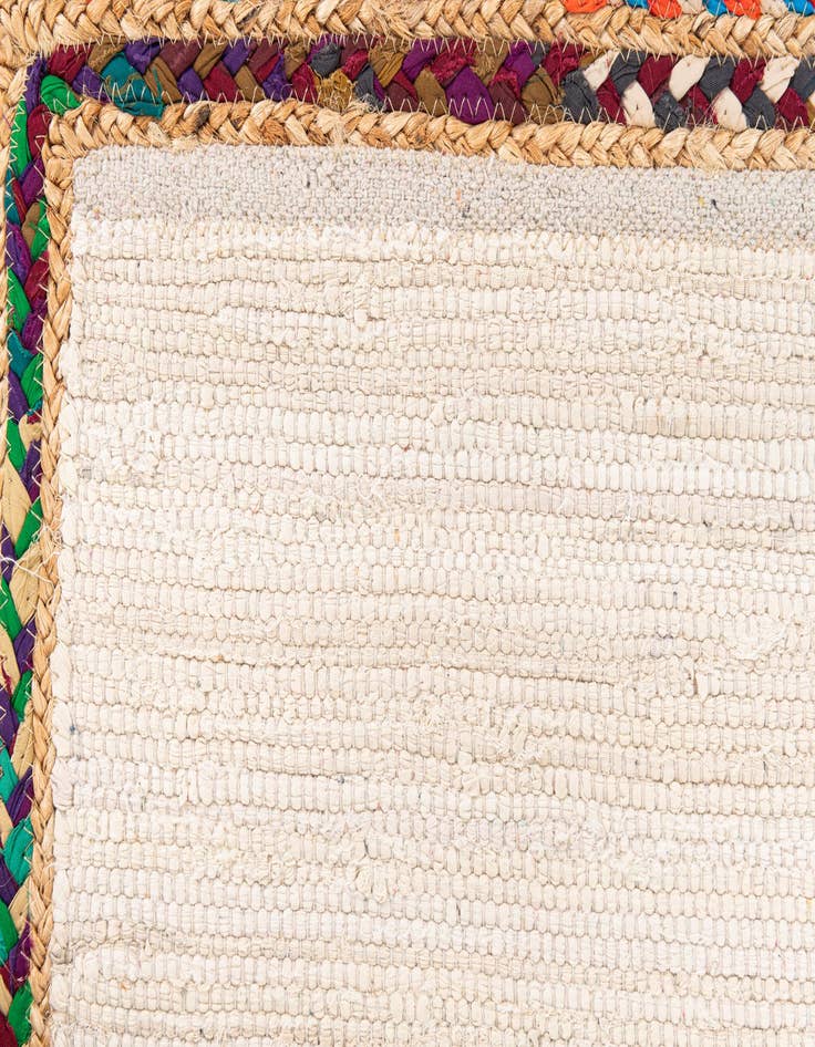 Detail image of 3' x 5'  Hand Braided Jute Rug