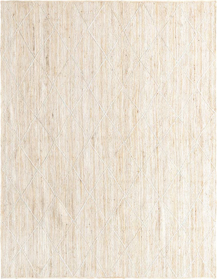 Detail image of 8' x 11'  Hand Braided Jute Rug